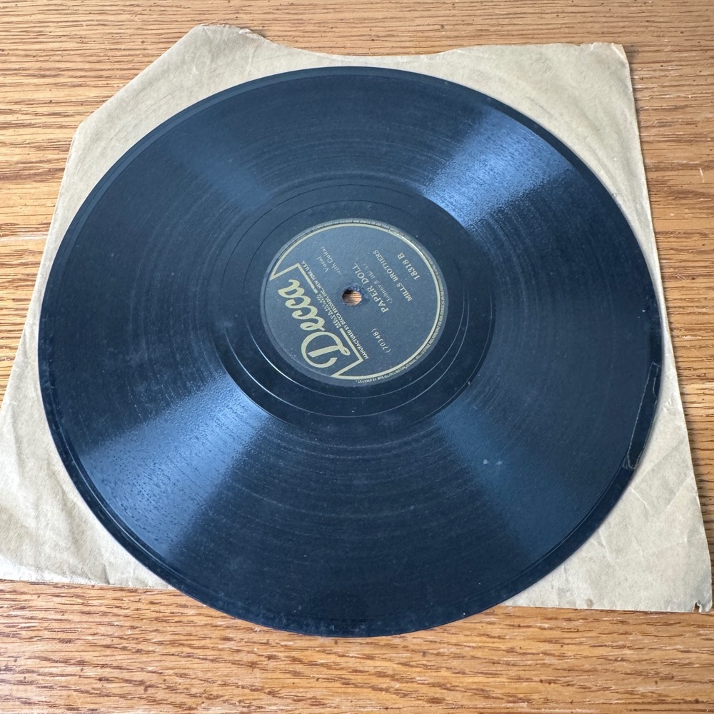 Mills Brothers Paper‎ Doll I'll Be Around Decca 18318 78 RPM Shellac Record